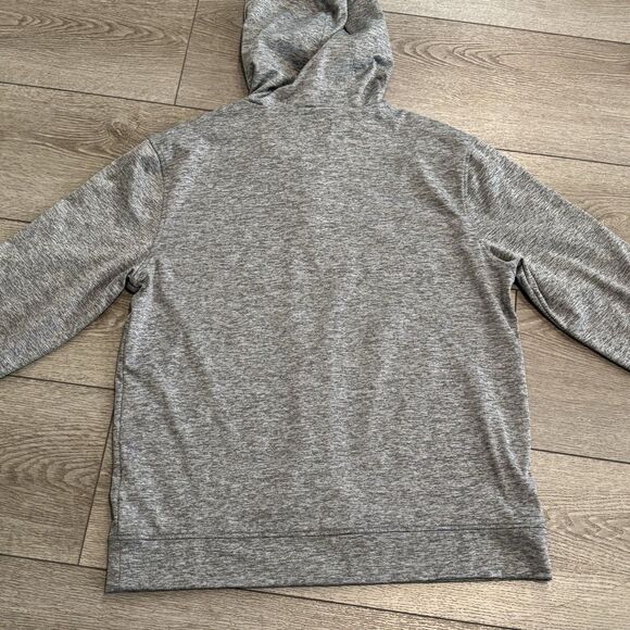 Hickey Freeman Hoodie Mens Medium 1/4 zip Sweater Gray Golf Casual Athletic - Picture 7 of 7